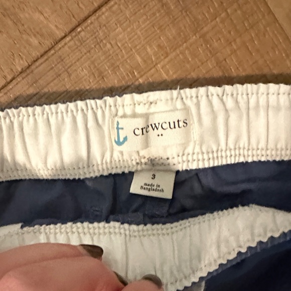 Crewcuts 3T Kids' Navy, Light Blue, and Tan Short Set - Picture 2 of 9